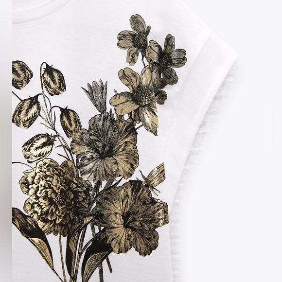 NWOT Zara floral top - Picture 4 of 6